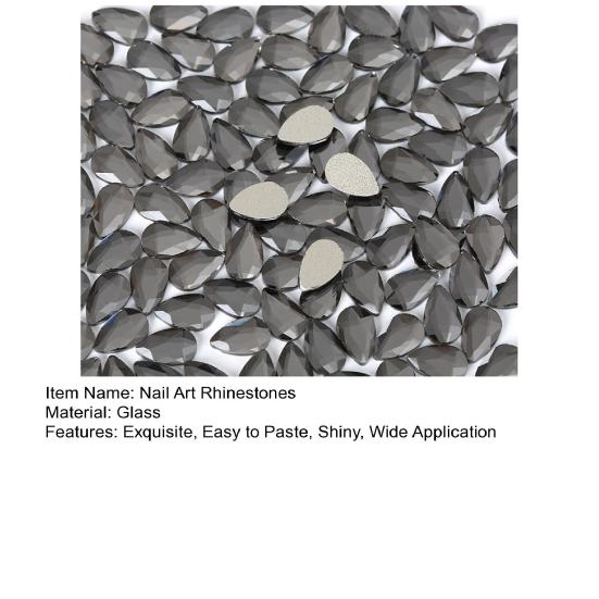 Wykwintne cyrkonie do paznokci z płaskim dnem Mini DIY