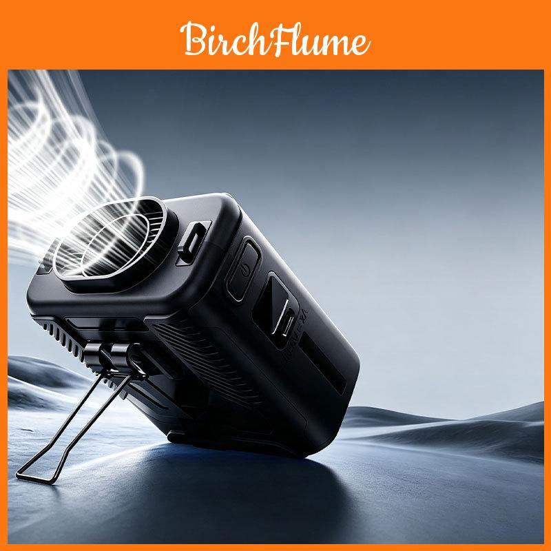 Portable Waist Fan With Rechargeable Battery For Outdoor Work And Camping