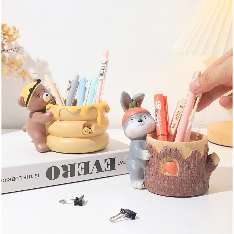 Charming Animal Resin Flower Pot, Mini Planter for Home Desk Decor, Decorative Plant Pots Ideal for Mini Cacti & Succulents