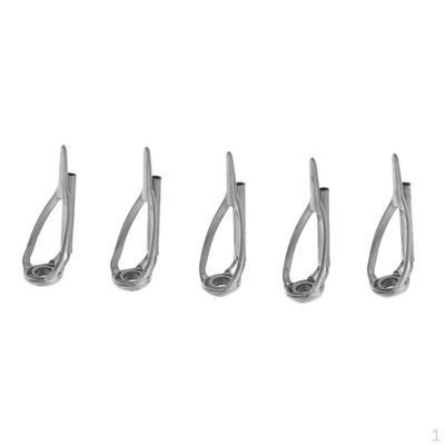 5 Pcs Fishing Rod Guides 4 Size Double-leg