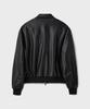 Branded Fake Leather A-2 Jacket [Black]