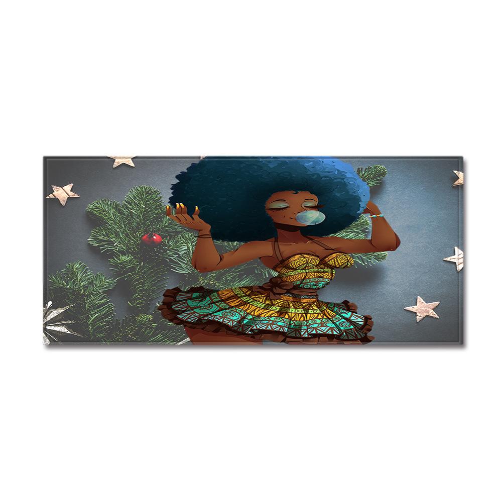 African Women'S Theme Carpet Long Floor Mat Doormat