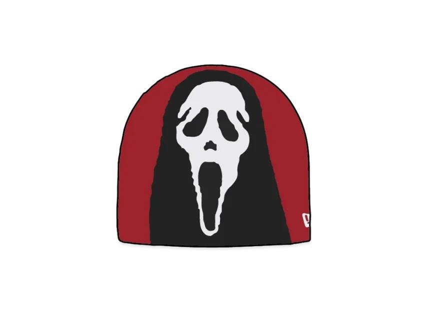 785719 Supreme New Era Ghostface Beanie Red One-Size