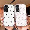 Cute Love Heart Clear Transparent Phone Case For Xiaomi Redmi Note 11 12 10 11s 10s Pro Max Non-Yellowing Shockproof Women Cover