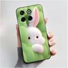 Phone Case For ZTE Blade V70/Axon 70/Nubia V70 Soft Silicone Black Case Good-looking Pattern Love Panda Rabbit Shockproof Shell