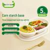 Biodegradable Corn Starch Disposable Meal Prep Containers with Lids