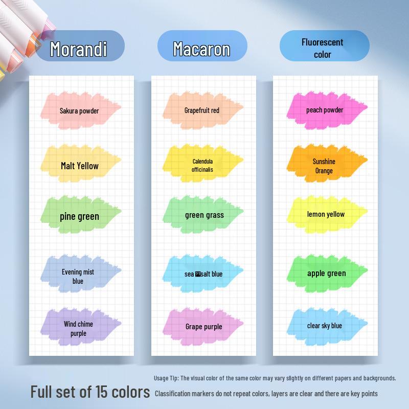 Enmi Original Double-Ended Fluorescent Highlighter Pen for Students