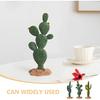 Luxshiny 3pcs Green Simulated Cactus Artificial Sand Decor Faux Succulent Decor Fake Cacti Plants Figurine Table Ornament Centerpieces for Home