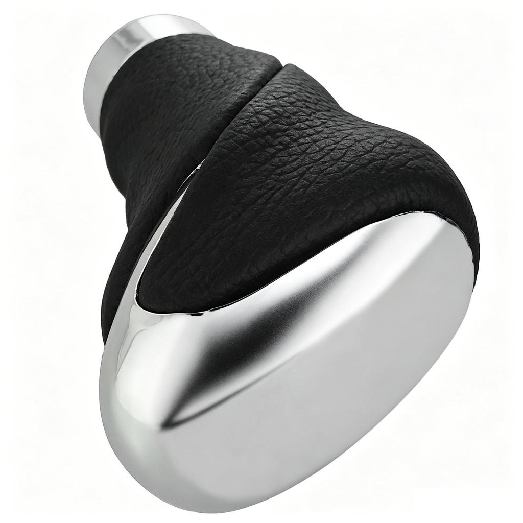 Lunsom Lightweight PU Leather Shift Shift Replacement Shift Knob for Manual Cars Knob, Lever, (Black)