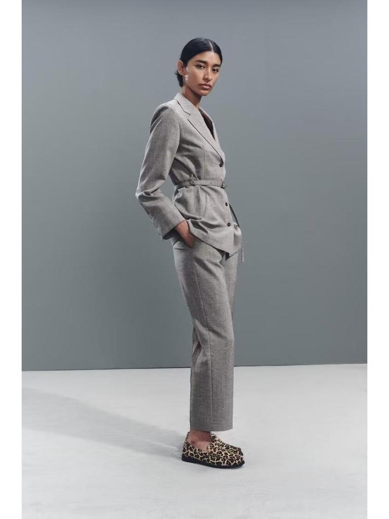 Europäisch-amerikanische Herbst Damen Slim Fit Jacke mit Reverskragen und langen Ärmeln