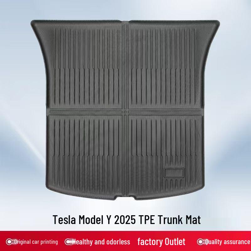 High-Quality TPE Trunk Mat for Tesla Model Y - Premium Car Floor Mats