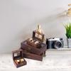 2/3/6/10/12 Grid Watch Box Wood Watch Cases Display Holder Wristwatch Organizer Jewelry Gift Box with Clear Lid & Pillow