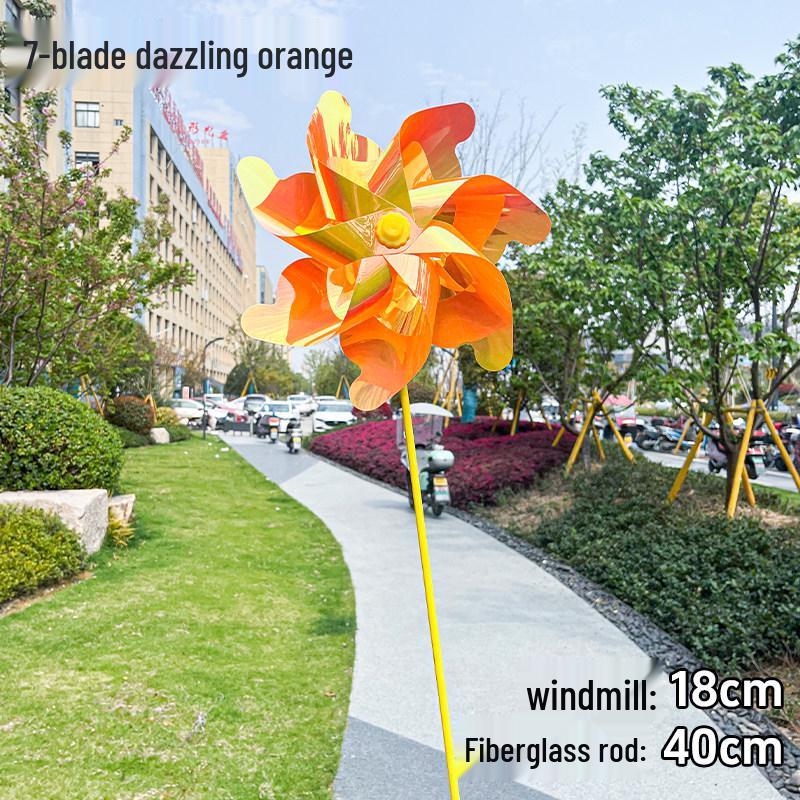 Colorful Children s Handheld Pinwheel for Outdoor Courtyard Decoration