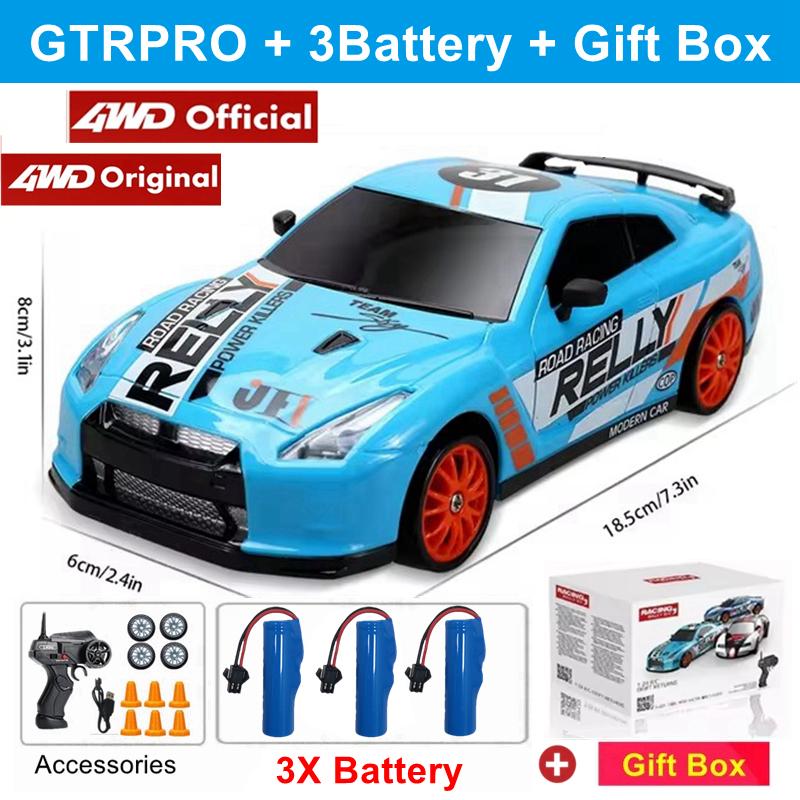 Rc Drift Car With Led Light Remote Control Vehicle Ae86 Professional High Speed Racing Toys For Kids Children Adults Gifts
