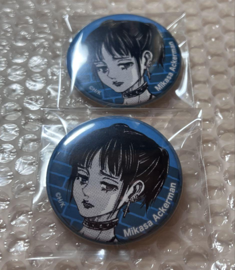 

[USED] Attack on Titan Mikasa Hexaride School Caste Badge (2 pieces)