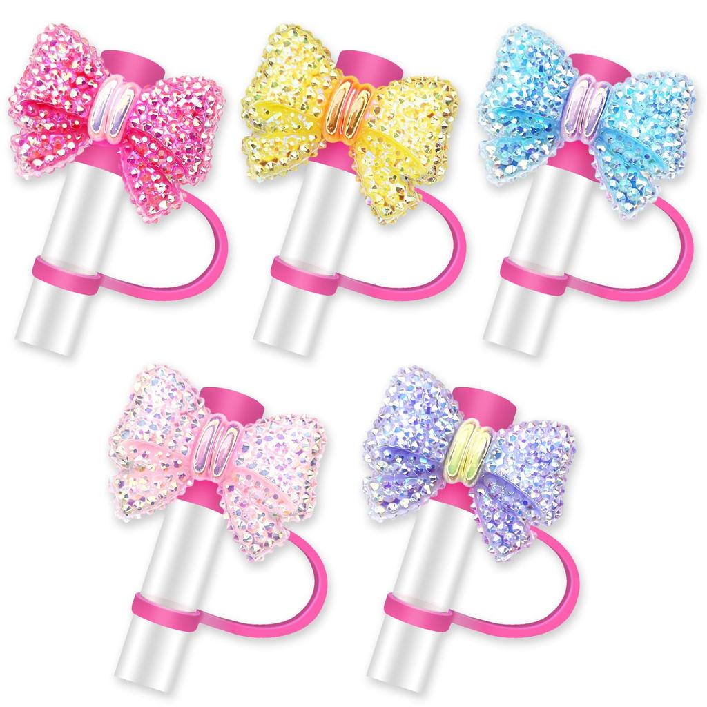 Blumen Strohhalm Kappen 10mm Silikon Strohhalm Spitzen Deckel Wiederverwendbarer Staubdichter Strohhalm Aufsatz für Stanleys Becher Partydeko