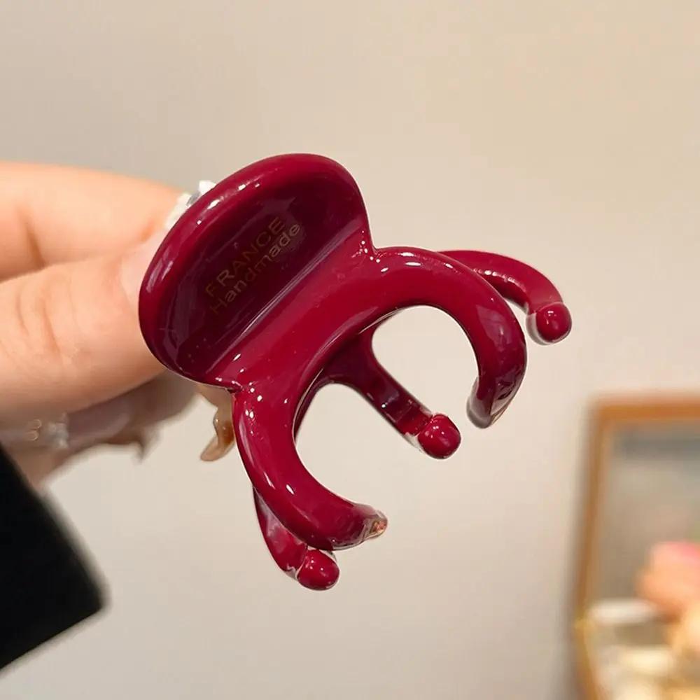 Trendy French Hair Claw Clips Acetate Retro High Ponytail Holders Elegant Crab Shark Clip for Women Girls