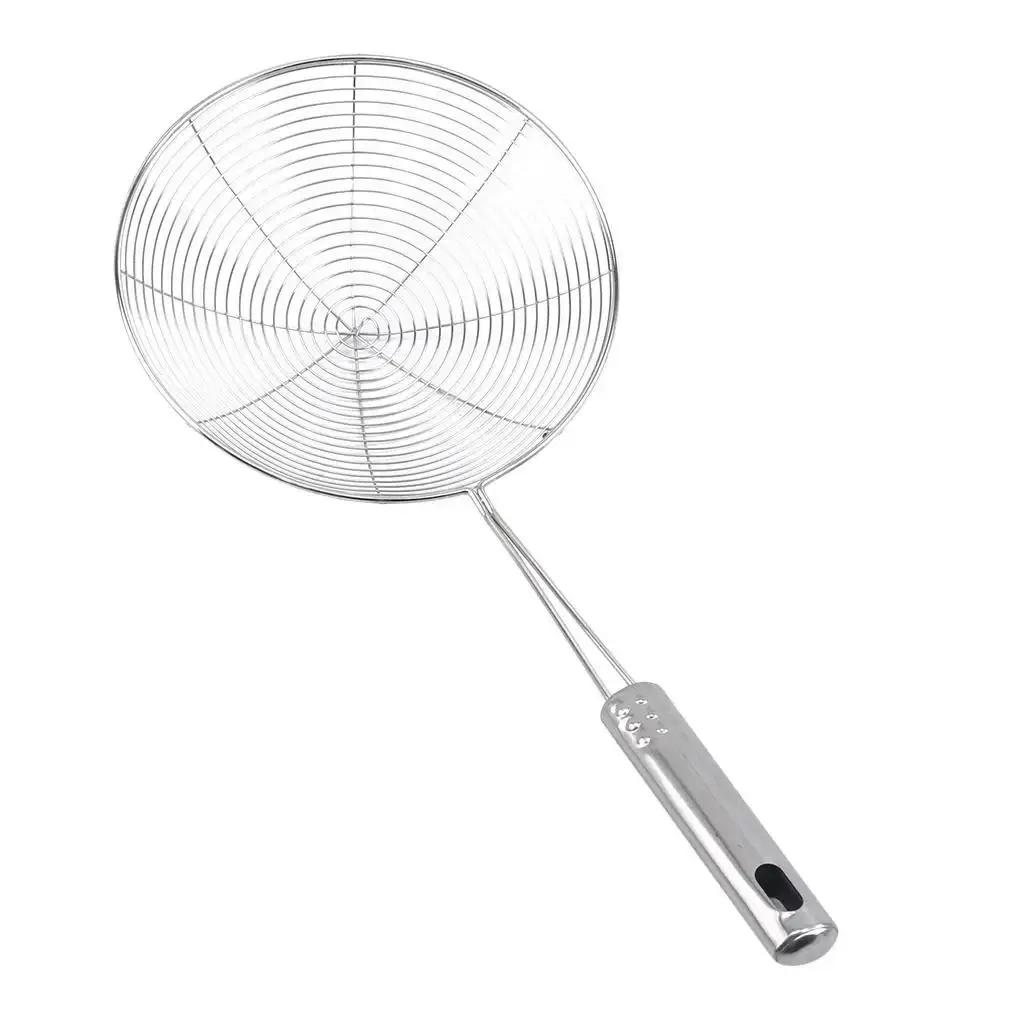 Useful Stainless Steel Filter Oil Pot Food Filters Suitable Home Kitchen Handle Oil Residue Tools Foods Baking Cooking Supplies