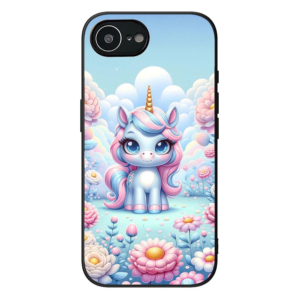 Cover for Samsung Galaxy S25 S24 S23 Fe Ultra Plus S7 Edge A05 A06 A16 A55 A15 A35 Casing Phone Case Unicorn Cartoon Horse