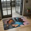Home Style Floor Mat Anti-Skid Wear-Resistant Thick Material Rug Unique Daily Use Pattern Design Easy to Clean Durable Doormat Decor