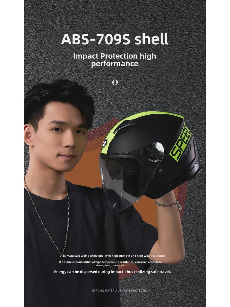 3C Certified All-Season Motorcycle Helmet with Dual Anti-Fog Lenses