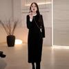 2025 Spring Slimming Plus Size Long Sleeve Knitted Dress for Women