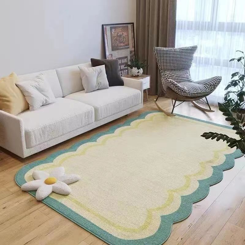 Modern and Simple Living Room Carpet Sofa Coffee Table Mat Irregular Shaped Carpet for Bedroom Home