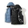 Fashion Brand Men Hooded Vests Warm Sleeveless Vest Jackets Winter Fashion Male Cotton-Padded Vest Coats Men Warm Waistcoats