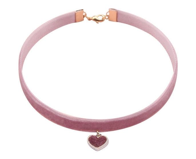 

Розовое колье в форме сердца лотоса TU прозрачный