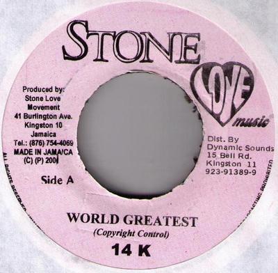 7palcová deska 14K - World Greatest NONE Stone Love Musi 2001 Jamajka Reggae, Ska & Dub Použité