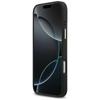 Guess 4G Strass Logo & Big StrapMetal Buttons MagSafe Case for iPhone 17 Pro Max Black