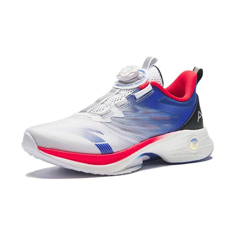 Anta Mach 3.0 Non-Slip Shock Absorption Low-Top Kids Running Shoes Kids running shoes White Blue Pink 312335505-5