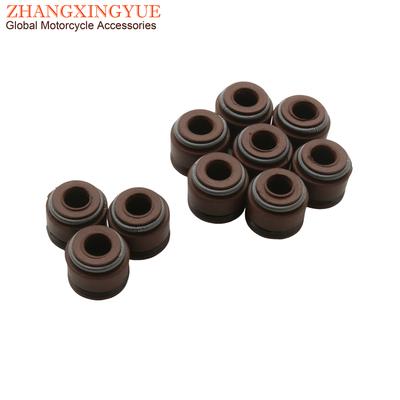 10pc GY6 Valve Oil Seal For 50cc 70cc 110cc 125cc 150cc 139QMI 152QMI 157QMJ 4T ATV Scooter Engine
