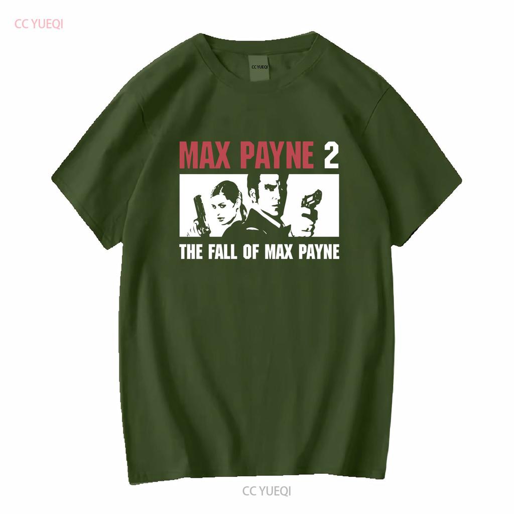 2003 The Fall of Max Payne 2 Video Game Promo Vintage T shirt Size M Black Y2K vintage Washed Breathable designer clothes