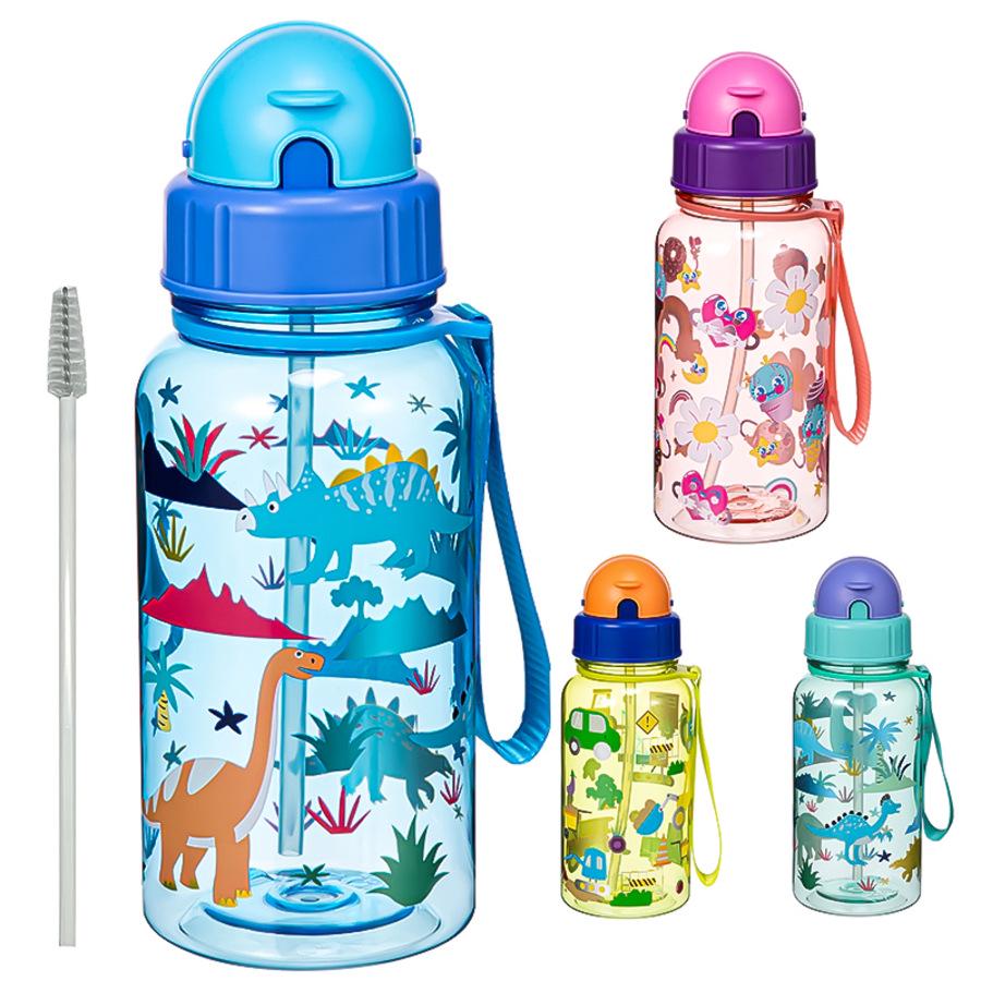 2025 Auslaufsicherer Kinder-Wasserbecher mit Cartoon-Design: Tragbar für die Schule