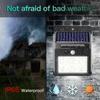 New Bright Waterproof Solar-powered Outdoor LED Street Light with 100 LEDs, Motion Sensor Solar-powered Outdoor Porch Wall Lamp,