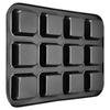 Loaf Baking Pans 12 Cavity Brownie Baking Pan Carbon Steel Muffin Bakeware Cupcake Bread Divider Mold
