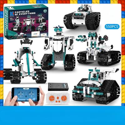 KeeYee World Novinka K96131 KAIYU Technical Intelligent Robot APP Dálkové ovládání Stavebnice Kostky Program Cihly Dárkové sady Hračky Děti