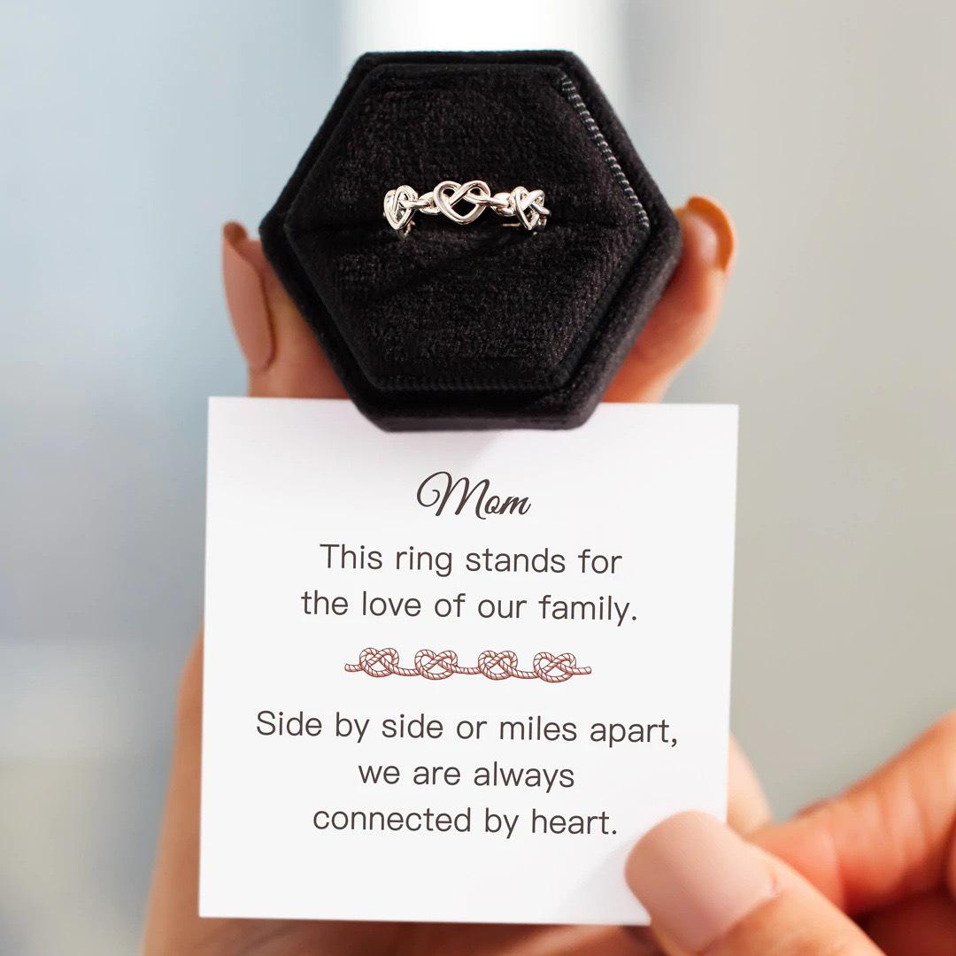 S925 Sterling Silver Heart-to-Heart Women s Versatile Ring Adjustable Open Size белого золота