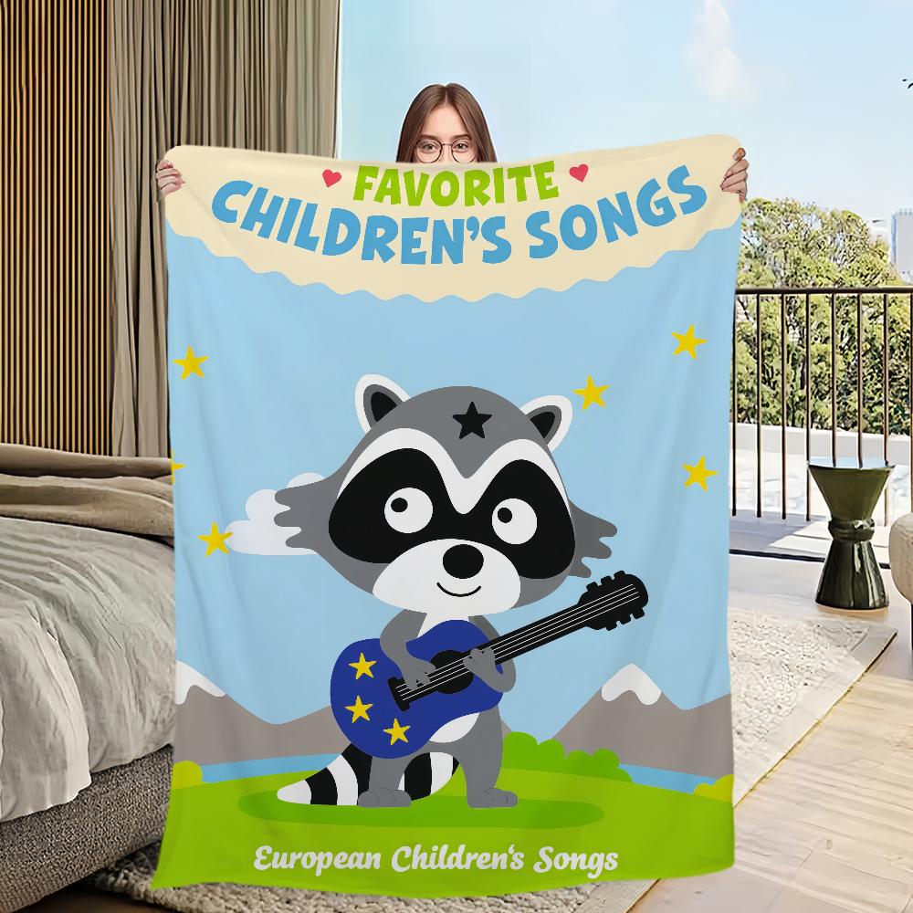 Písničky na dobrou noc Tonie roztomilé španělské ukolébavky Flanelová teplá pohodlná měkká plyšová deka na pohovku do obývacího pokoje ložnice na cestování dárek