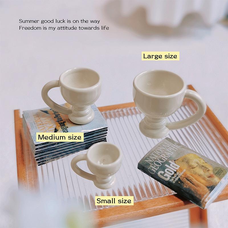 

3Pcs Doll House Miniature Coffee Cup Tall Cup Ornament Simulation Kitchen Mug Model Toys For Mini Decoration Dollhouse Accessory