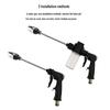 T2 Black Long Spear High-Pressure Foam Sprayer and Water Gun for Garden, Car Wash, and Floor Cleaning.