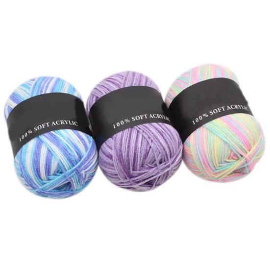 Woolen Yarn Triple Brands Soft Milk Cotton Solid Color Knitting Yarn