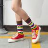 Japanische Niedliche Regenbogen Lustige Socken Streifen Zebra Raute Socken Damen Tier Harajuku Meias Calcetines Mujer Divertidos Socken