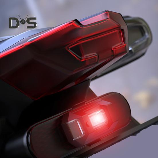 2 Stück LED-Blitzlichter für Drohnen, 7 Farben, wiederaufladbar über USB, Warnlicht für Flugzeuge, Reiten, fliegende Antikollisions-Rücklichter für Flugzeuge und Motorräder