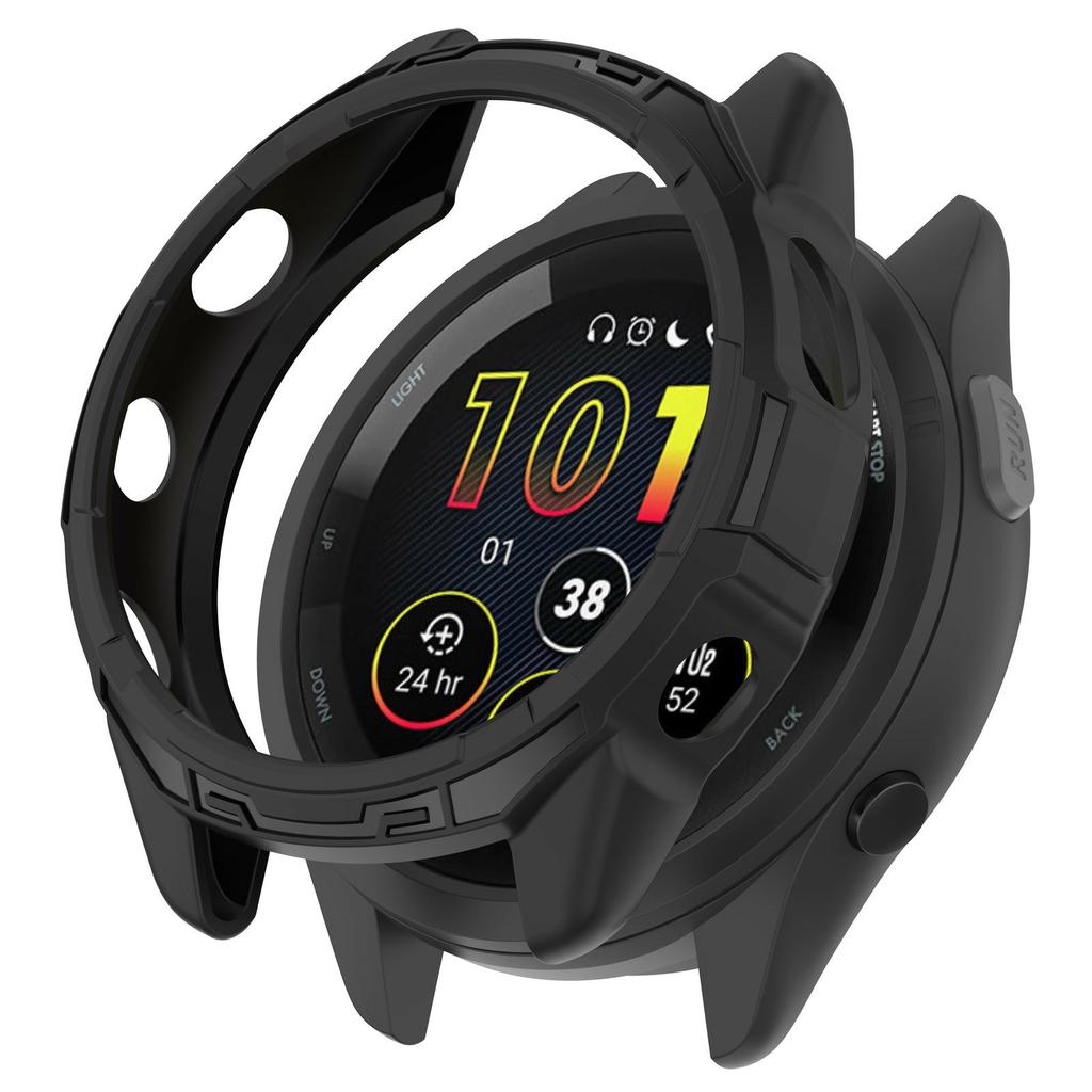 For Garmin Forerunner 265S Watch Case Hollow Armor Quick Release Soft TPU Watch Cover