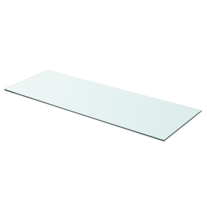 VidaXL Panneaux d'étagère 2 pcs Verre Transparent 80 x 30 cm