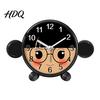 Toddler Alarm Clock Cartoon Animal for Students Non-Ticking Quiet Movement Students Clock Battery Operated Desk Home Bedroom Childrens