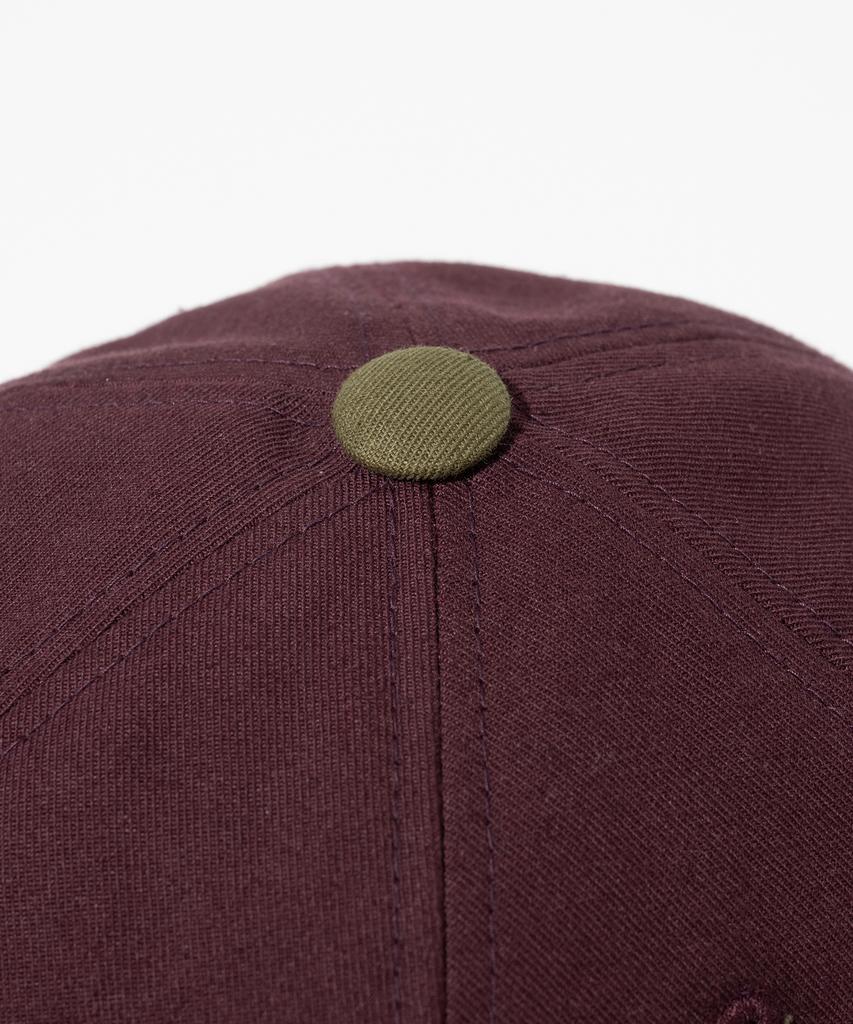 MILLO ARCHIVE Arabic Two-Tone Ball Cap [Wine]