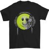 DJ Skull Dance Music DJing Skull Headphones Mens T-Shirt 100% Cotton